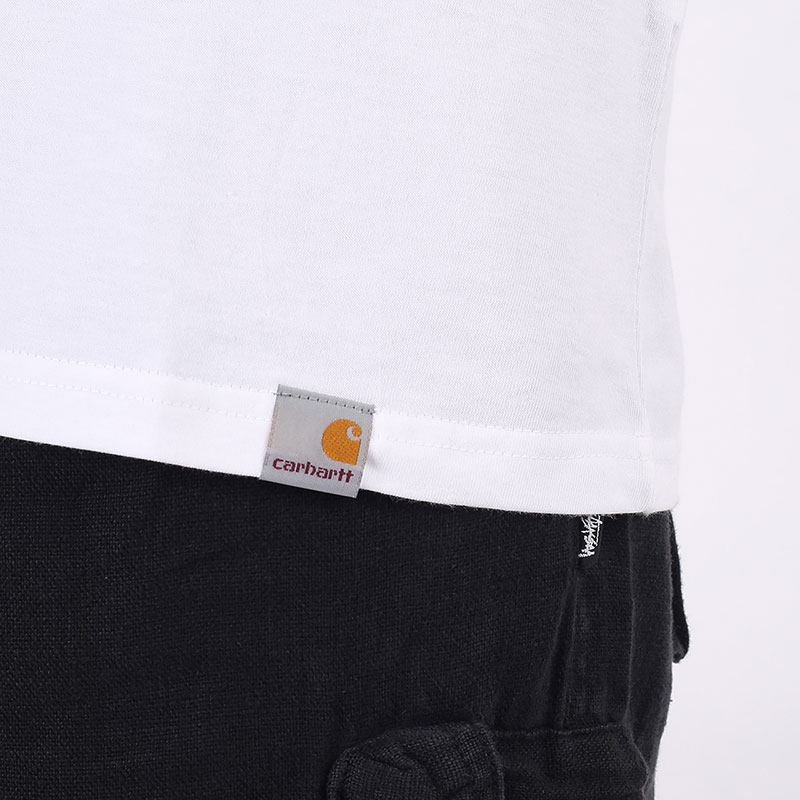 Мужская футболка Carhartt WIP S/S Picnic In Paris T-Shirt (I029932-white)  - цена, описание, фото 4